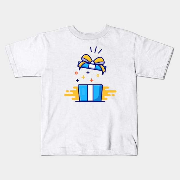 Gift Box With Ribbon (2) Kids T-Shirt by Catalyst Labs